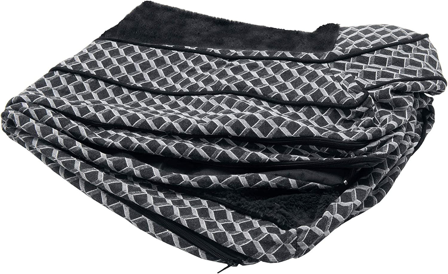 Replacement Dog Bed Cover Comfy Couch Plush & Décor Sofa-Style, Machine Washable - Diamond Gray, Jumbo (X-Large)