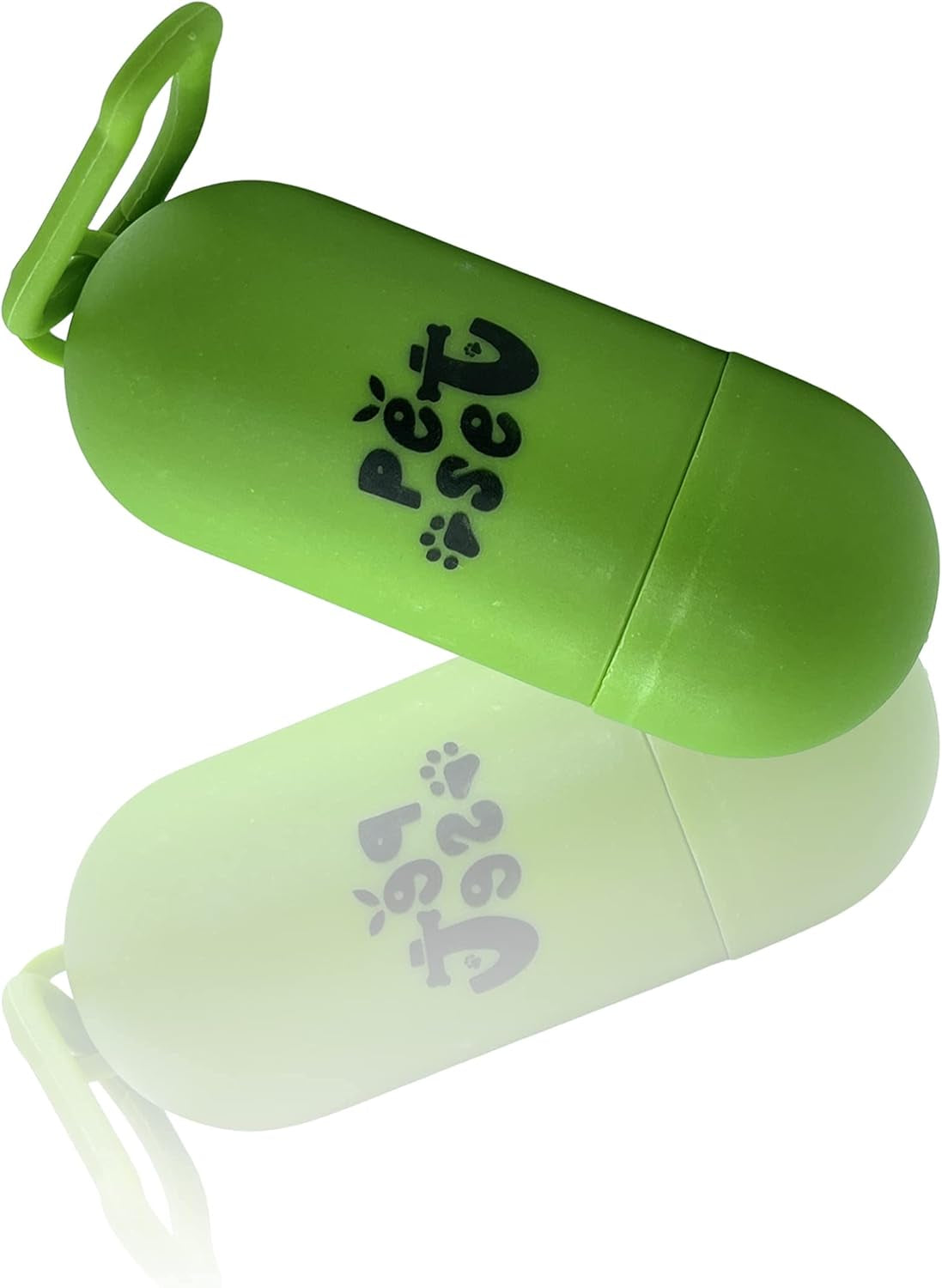 by  Plastic Dispenser for Dog Waste Poop Bags with Leash Clip (Black) (Green)