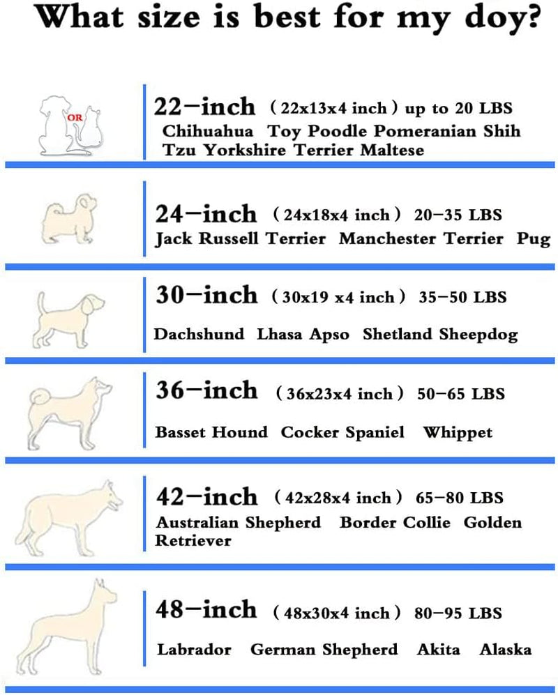 Dog Beds for Medium Dogs, Orthopedic Dog Bed for Memory Foam with Removable Washable Cover Waterproof Pet Bed