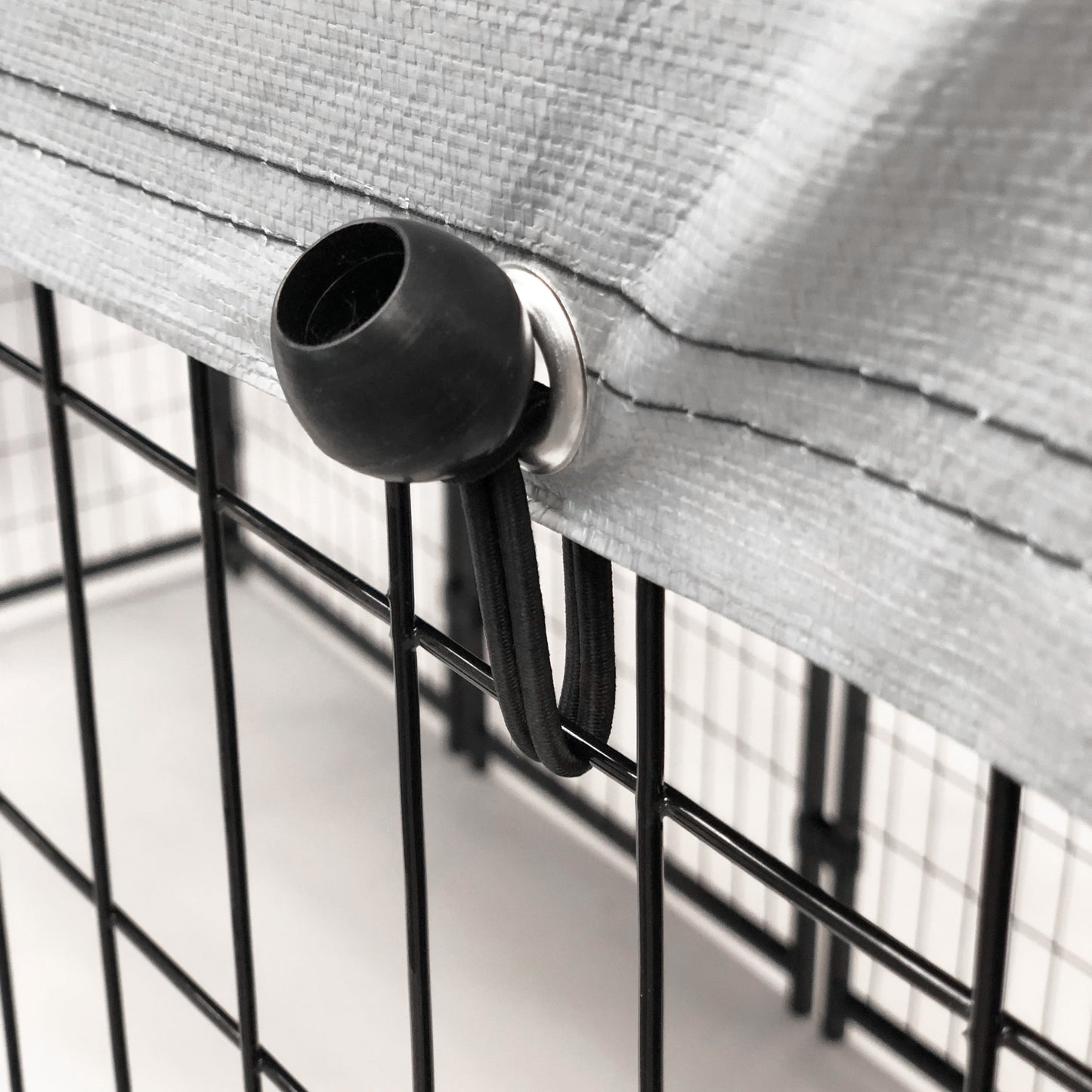 Welded Wire Dog Kennel with Waterproof Cover Black 8 Ft X 4 Ft X 6 Ft Indoor & Outdoor