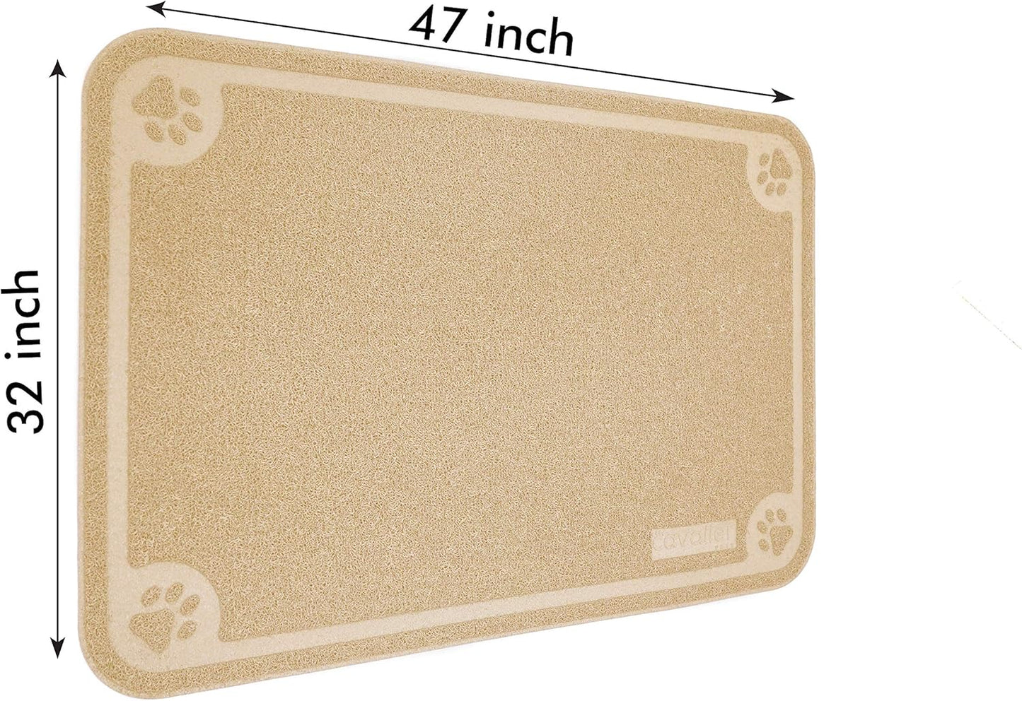 , Bowl Mat for Cat and Dog, Silicone Non-Slip Absorbent Waterproof Dog Food Mat, Easy to Clean, Unique Paw Design