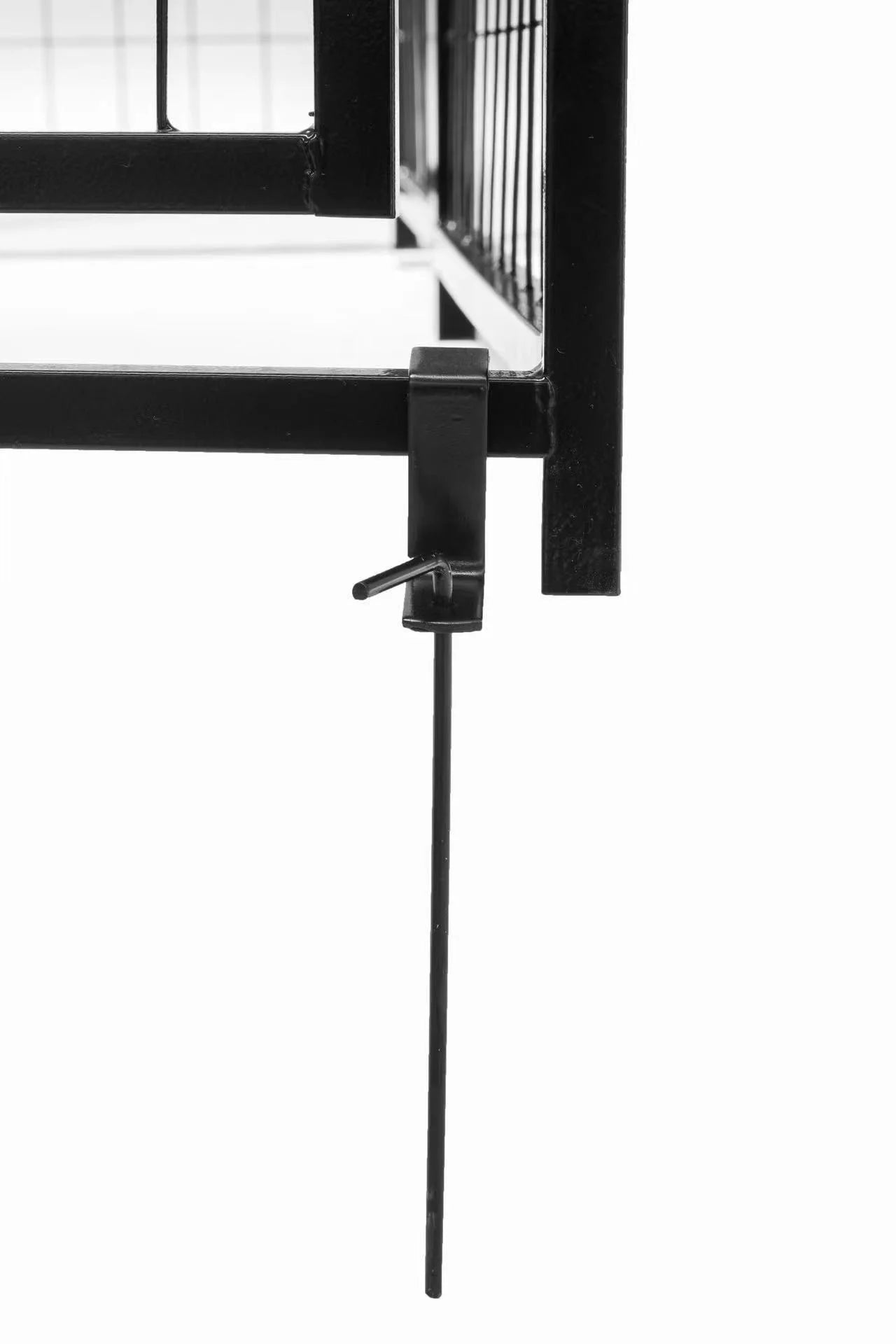 Welded Wire Dog Kennel with Waterproof Cover Black 8 Ft X 4 Ft X 6 Ft Indoor & Outdoor