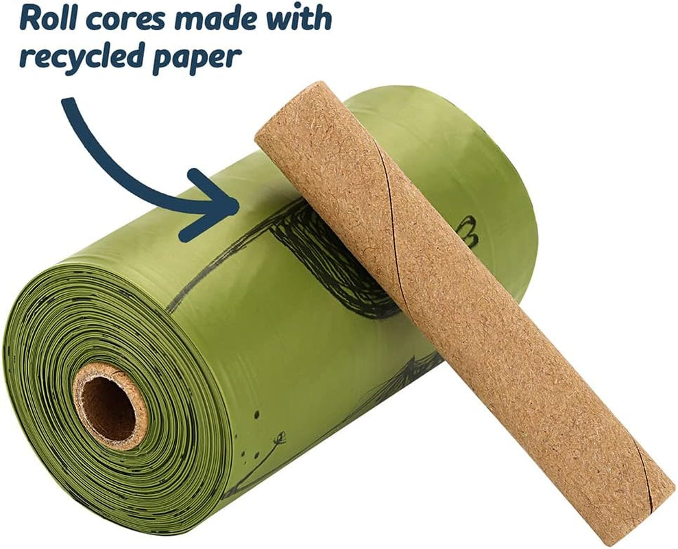 Dog Poop Bags 360 Count, Lavender Extra Thick Waste Bags with Dispenser, 100% Leak-Proof Doggie Bag Refill Rolls